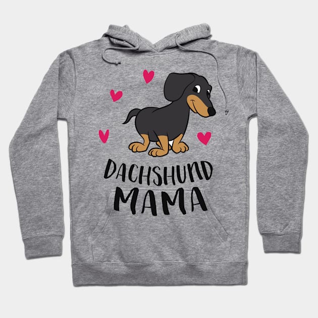 Cute Dachshund Mom Gift For Dachshund Mama Hoodie by EQDesigns